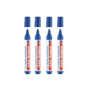 Edding 260 Beyaz Yazı Tahtası Kalemi Mavi 4 Lü Set - 1