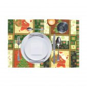 NADIR HOME Yılbaşına Özel 6 lı Amerikan Servis 30x45 Cm MD-3 - 1