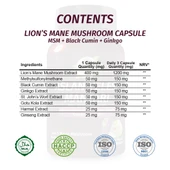 Aslan Yelesi Kapsül (LİON'S MANE MUSHROOMS CAPSULE) 60 Adet - 2