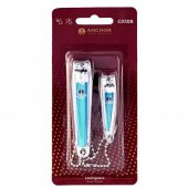 Anchor Çift Renkli Katelalı Tırnak Makası Seti 2 Li Turkuaz (GX108) GKH - 1