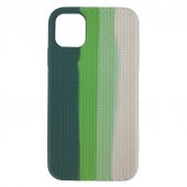 İphone 12 - 12 Pro Renkli Gökkuşağı - Colorful - Silikon Kılıf thumbnail 2