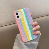 İphone 12 - 12 Pro Renkli Gökkuşağı - Colorful - Silikon Kılıf thumbnail 8