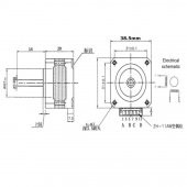 20mm Nema 16 Step Motor(39BYGH722) - 3