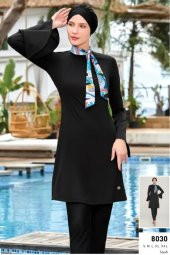 Maresiva Evan 8030 Tam Boy Lycralı Dijital Desen Tesettür Mayo - 3