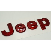 Jeep Kaput Bagaj 3M 3D Parlak Kırmızı Yazı Logo thumbnail 3