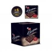 Eti Karam 45 Kakaolu Bitter Çikolata 60 g x 6 Adet - 2