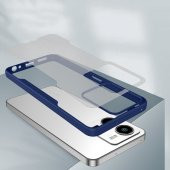 Vivo Y22S Kılıf Kamera Korumalı Arkası Mat Platin Silikon Kılıf - 6