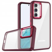 Samsung Galaxy A14 Kılıf Renkli Kenar Arkası Şeffaf Flora Silikon Kılıf - 3