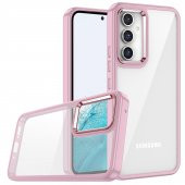 Samsung Galaxy A14 Kılıf Renkli Kenar Arkası Şeffaf Flora Silikon Kılıf - 7