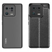 Xiaomi Mi 13 Pro Kılıf Focus Deri Görünümlü Kamera Korumalı Silikon Kılıf thumbnail 7