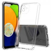 Samsung Galaxy A04E Kılıf Olex Antishock Darbe Emici Şeffaf Silikon Kılıf - 1