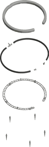 NETAFİM NETBOW 25 CM KATLANABİLİR AYAKLI BARB BAĞLANTI (5 ADET) - 2