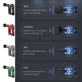 Massage GUN Sporcu Masaj Tabancası Led Ekran 4 Başlıklı Kas Rahatlatıcı Şarjlı - 3