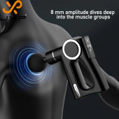 Massage GUN Sporcu Masaj Tabancası Led Ekran 4 Başlıklı Kas Rahatlatıcı Şarjlı - 5