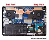 ASUS ROG G712LV, G712LW, G712LWS Notebook GPU Fanı / 2.Versiyon (12Volt) - 3