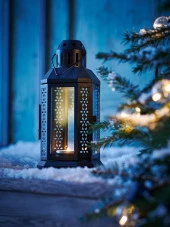 IKEA Enrum Fener Mumluk - Siyah - 22 cm - 3