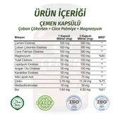 Çemen Kapsül (FENUGREEK CAPSULE) 60 Adet thumbnail 2