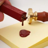 Fitilli Mühür Mumu Çubuk Kapya Kırmızı Resmi Damga Zarf Davetiye thumbnail 2