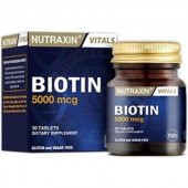 Nutraxin Biotin 5000 mcg Takviye Edici Gıda 30 Tablet - 1