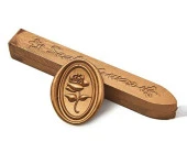 Fitilli Mühür Mumu Çubuk Bronz Altın Resmi Damga Zarf Davetiye thumbnail 1