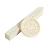 Fitilli Mühür Mumu Çubuk Süt Beyaz Resmi Damga Zarf Davetiye - 1