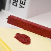 Fitilli Mühür Mumu Çubuk Süt Beyaz Resmi Damga Zarf Davetiye - 5