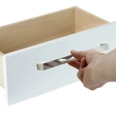 Bihter Düz Mobilya Mutfak Dolabı Çekmece Dolap Kapak Kulpu Kulpları Kulbu Krom 224 Mm Metal Kulp - 4