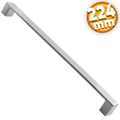 Bihter Düz Mobilya Mutfak Dolabı Çekmece Dolap Kapak Kulpu Kulpları Kulbu Krom 224 Mm Metal Kulp - 1