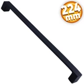 Bihter Düz Mobilya Mutfak Dolabı Çekmece Dolap Kulpu Kulbu Siyah (224 MM-22.4 CM) Metal Kulpları - 1