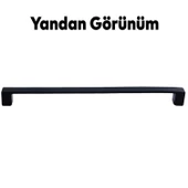 Bihter Düz Mobilya Mutfak Dolabı Çekmece Dolap Kulpu Kulbu Siyah (224 MM-22.4 CM) Metal Kulpları - 5