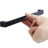 Bihter Düz Mobilya Mutfak Dolabı Çekmece Dolap Kulpu Kulbu Siyah (224 MM-22.4 CM) Metal Kulpları - 6