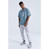 Tommy Life Mint Yeşili Büyük Baskılı O Yaka Erkek Oversize T-shirt - 88092 T12ER-88092 - 2