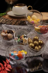 Arow PM-3127 6 Lı Çift Cidarlı Cam Sosluk Sunumluk - 1