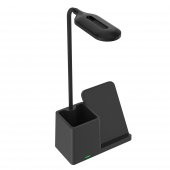 S-LINK SL-M9054 SİYAH TYPEC 10W KABLOSUZ ŞARJ CİHAZI KALEMLİKLİ MASA LAMBASI - 3