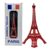 Metal Paris Eyfel Kulesi Kırmızı Kristal Taşlı 25cm thumbnail 3