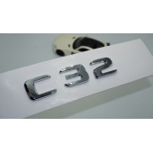 DK Tuning C32 Bagaj Krom ABS 3M 3D Yazı Logo Benz İle Uyumlu - 1