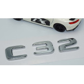 DK Tuning C32 Bagaj Krom ABS 3M 3D Yazı Logo Benz İle Uyumlu - 3
