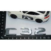 DK Tuning C32 Bagaj Krom ABS 3M 3D Yazı Logo Benz İle Uyumlu - 4