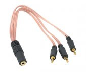 3.5 MM STEREO DİŞİ / 3 X 3.5 STEREO ERKEK 5+1 KABLO - 1