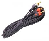 2 RCA ERKEK + 3.5 MM ST ERKEK 5 METRE 1. KALİTE KUTULU ELEKTROMER - 1