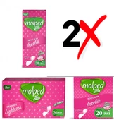 Molped Günlük Ped İnce-20li Duş Ferahlığı 2li Paket - 1