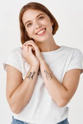 Şekiller Geçici Dövme,Geçici Tattoo ,Vücut Dövme,Kol Bilek Dövme,Boyun Dövme,Sırt Dövme - 1
