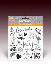 Şekiller Geçici Dövme,Geçici Tattoo ,Vücut Dövme,Kol Bilek Dövme,Boyun Dövme,Sırt Dövme - 2