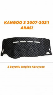 KANGOO 3 2007-2021 ARASI 3 BOYUTLU VİP DERİ TORPİDO ÖRTÜSÜ - 1