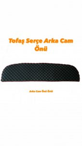 VİP DERİ KAPİTONE DESEN TOFAŞ SERÇE ARKA CAM ÖNÜ ÖRTÜSÜ thumbnail 1