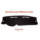 HYUNDAİ ACCENT MİLLENİUM KASA DERİ KAPİTONE KUMAŞ TORPİDO KORUYUCU ÖRTÜ - 1