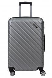 Elatae Büyük Boy Valiz Gri Pro Abs 1001 thumbnail 2