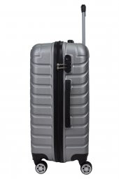 Elatae Büyük Boy Valiz Gri Pro Abs 1001 thumbnail 3