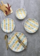 Aryıldız Tulu Porselen Yemek Takımı 24 Parça Nicolo Deniz Form - 1