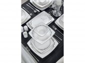 Taç Real Bone Olea Platin 60 Parça 12 Kişilik Yemek Takımı - 1